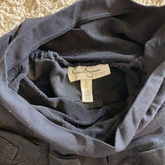 Jessica Simpson Maternity Black Distressed Jeans - Picture 3 of 4